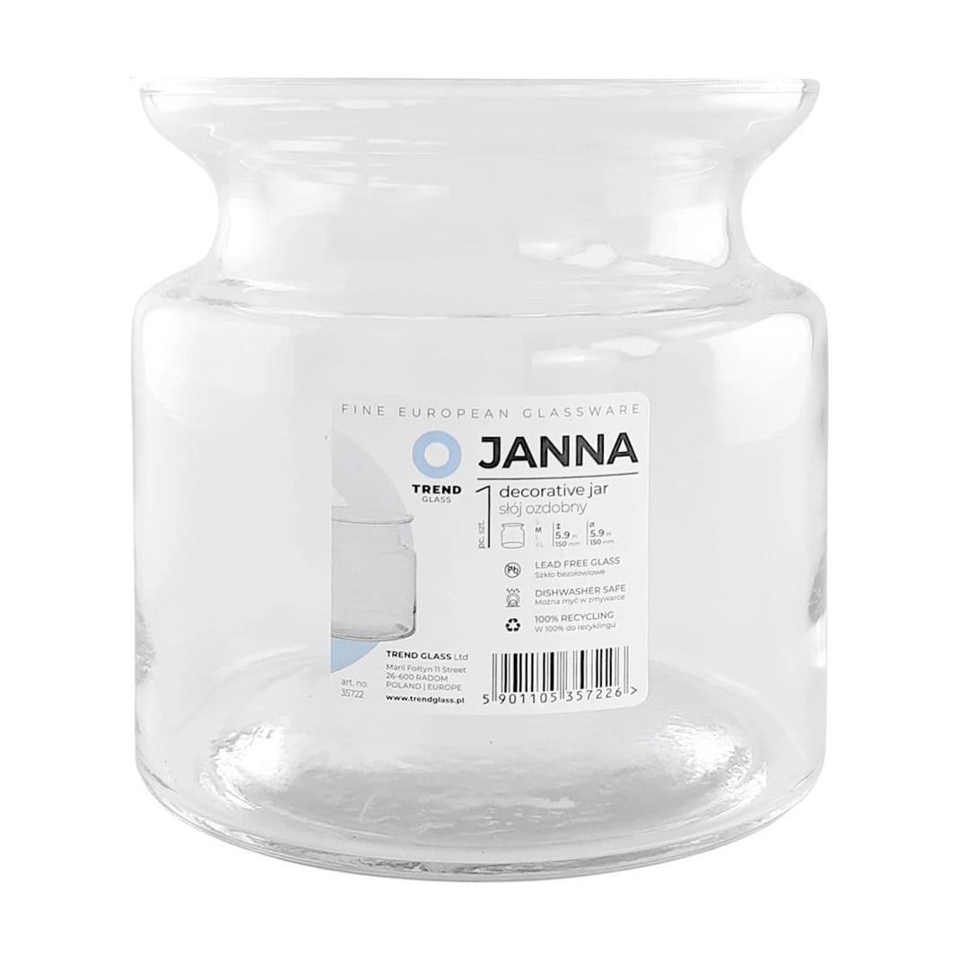 Ваза для квітів Trendglass Janna, 15 см (35722)